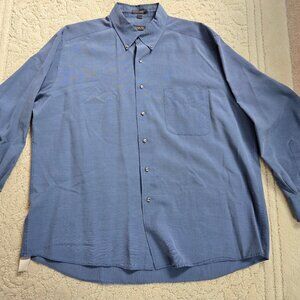 Arrow Mens Blue Casual or Dress Shirt z XLG